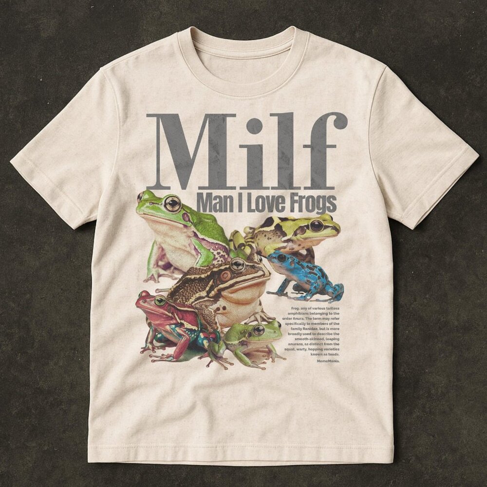 Man I Love Frogs T-Shirt, Meme Frog Shirt, Vintage Style Unisex T-Shirt